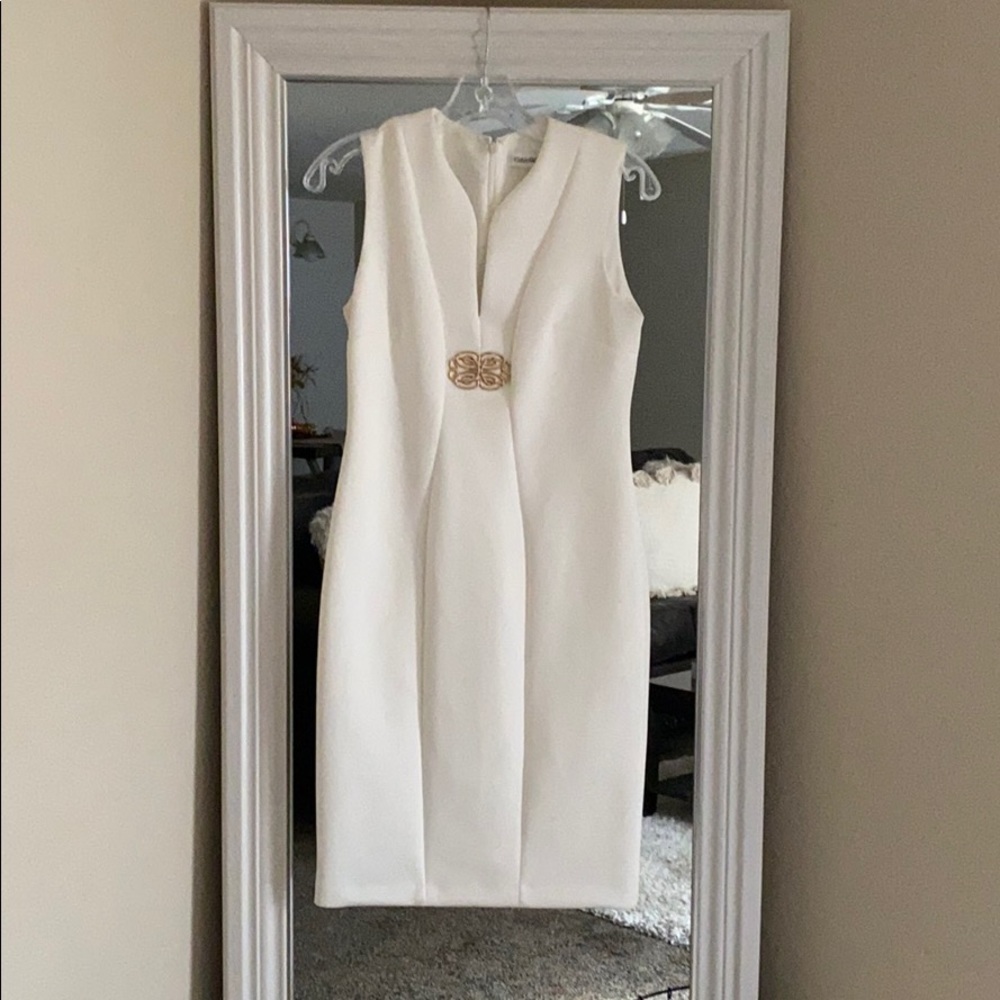 Calvin Klein white dress